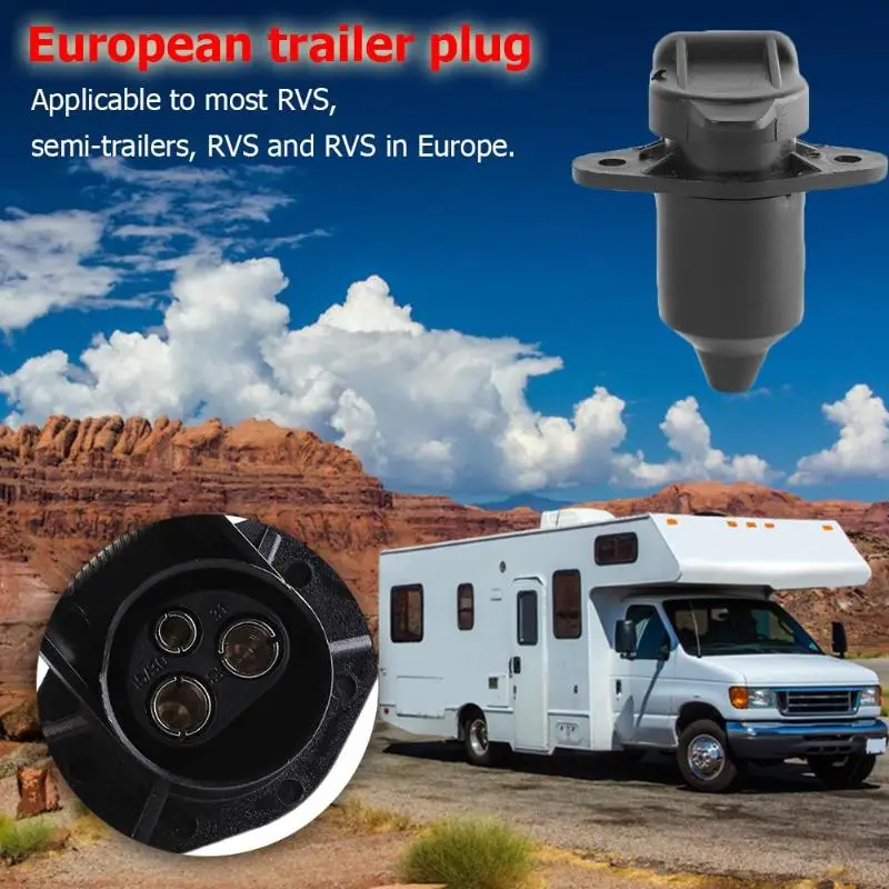 3 Way Trailer Socket European Standard Plug-in Connectors 3 Pin Truck Caravan Adapter Car Electronics Accessories
3 Way Trailer Socket European Standard Plug-in Connectors 3 Pin Truck Caravan Adapter Car Electronics Accessories