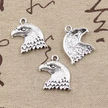 12pcs Charms Hawk Eagle 21x19mm Antique Silver Color Pendants DIY Necklace Crafts Making Findings Handmade Tibetan Jewelry