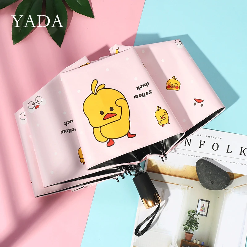YADA Fashion 3-Folding Lovely Duck Pattern Umbrella Women Kid UV Rainproof Cartoons Umbrella Parasol Rain Sun Umbrellas YD200139
YADA Fashion 3-Folding Lovely Duck Pattern Umbrella Women Kid UV Rainproof Cartoons Umbrella Parasol Rain Sun Umbrellas YD200139