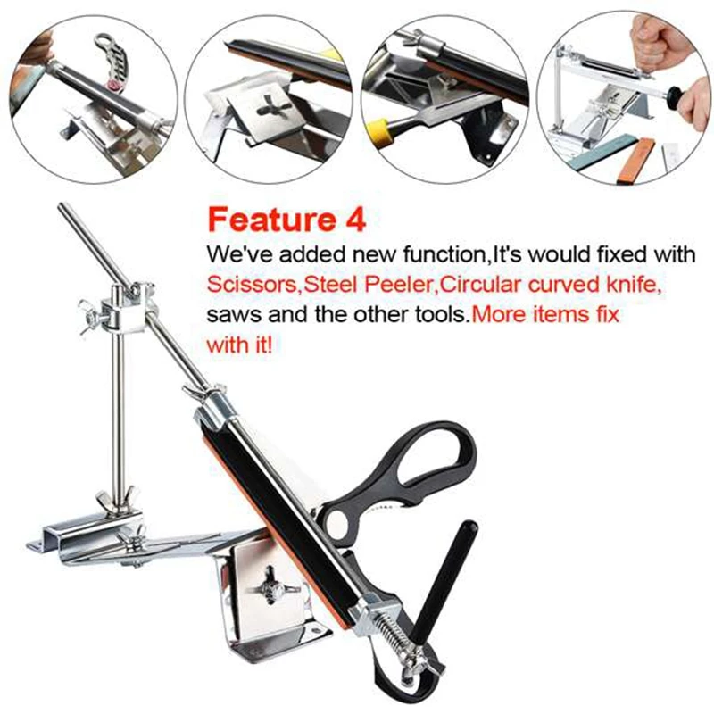 Knife Sharpener Angle Guide Kitchen Accessories Professional Sharpening System Diamond Sharpening Stone Whetstone
Knife Sharpener Angle Guide Kitchen Accessories Professional Sharpening System Diamond Sharpening Stone Whetstone