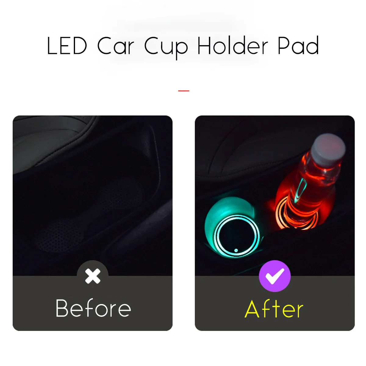 Universal LED Car Cup Pad Holder RGB Light Mat Pad Drink Cover Interior Decoration DIY Car Styling Accessories Mat
Universal LED Car Cup Pad Holder RGB Light Mat Pad Drink Cover Interior Decoration DIY Car Styling Accessories Mat
