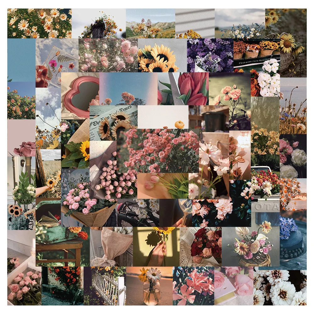 10/30/52pcs INS Style Mixed Flower Stickers Aesthetic Decal on Scrapbooking Laptop Suitcase Notebook Waterproof Graffiti Sticker
10/30/52pcs INS Style Mixed Flower Stickers Aesthetic Decal on Scrapbooking Laptop Suitcase Notebook Waterproof Graffiti Sticker