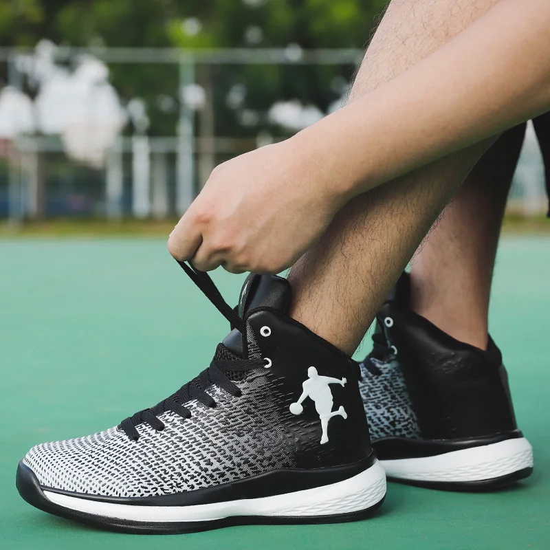 Brand Mens Basketball Shoes Breathable Light Damping Athletic Basketball Sneakers Men Cushioning Non-Slip Unisex Sport Shoes
Brand Mens Basketball Shoes Breathable Light Damping Athletic Basketball Sneakers Men Cushioning Non-Slip Unisex Sport Shoes