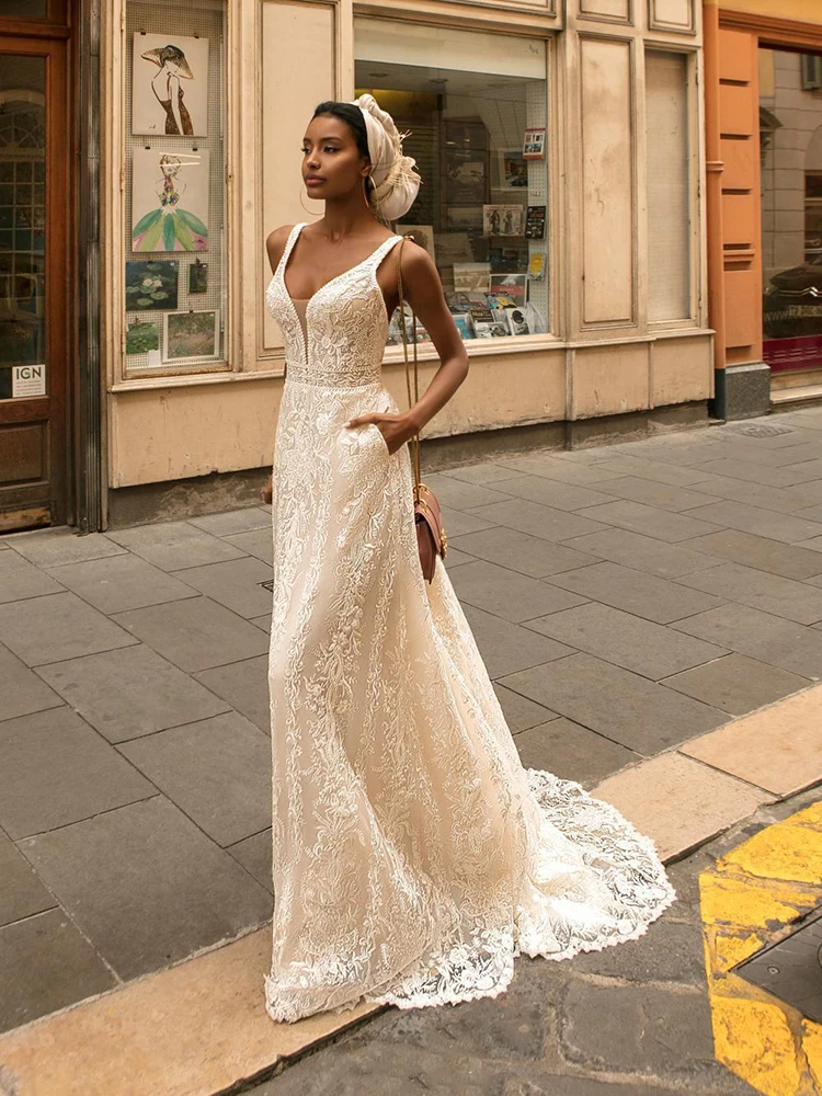 Hi Shy Bride New simple wedding dress backless sleeveless design chiffon lace bride dresses princess dress plus size tailor-made
Hi Shy Bride New simple wedding dress backless sleeveless design chiffon lace bride dresses princess dress plus size tailor-made