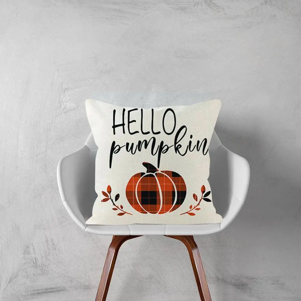 Fall Pumpkin Cushion Covers Farmhouse Decor Thanksgiving Linen Throw 45*45cm Pillow Thanksgiving Buffalo Check Happy Covers V4A0
Fall Pumpkin Cushion Covers Farmhouse Decor Thanksgiving Linen Throw 45*45cm Pillow Thanksgiving Buffalo Check Happy Covers V4A0