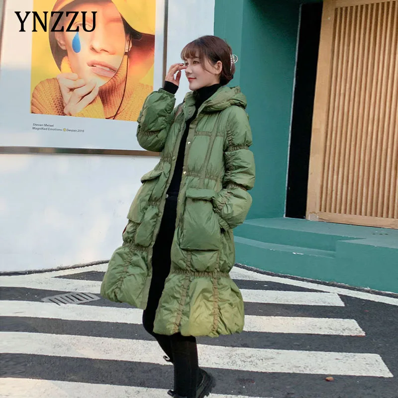 Korean style Hooded Long Down jacket Winter 2021 Female Casual Loose Pockets Down coat Warm White duck down Outwear YNZZU 1O328
Korean style Hooded Long Down jacket Winter 2021 Female Casual Loose Pockets Down coat Warm White duck down Outwear YNZZU 1O328
