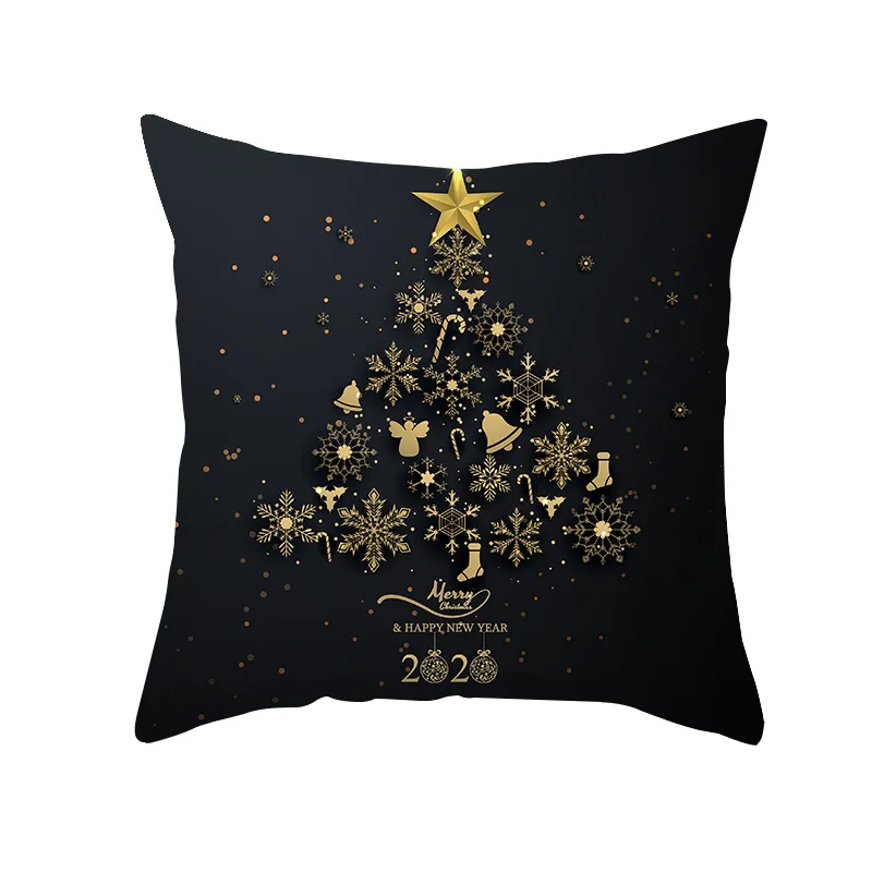 2020 New Black Hot Stamping Christmas Pillowcase Golden Elk Christma Tree Sofa Cushion Cover 45*45 Throw Pillow Home Pillowcover
2020 New Black Hot Stamping Christmas Pillowcase Golden Elk Christma Tree Sofa Cushion Cover 45*45 Throw Pillow Home Pillowcover
