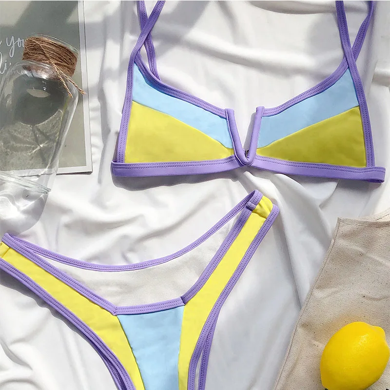 Mindstream Contrast Stitching Sexy Swimsuit Breathable Quick Dry High Waist Bikini Anti-Pilling Anti-Shrink two Piece Swimsuit
Mindstream Contrast Stitching Sexy Swimsuit Breathable Quick Dry High Waist Bikini Anti-Pilling Anti-Shrink two Piece Swimsuit