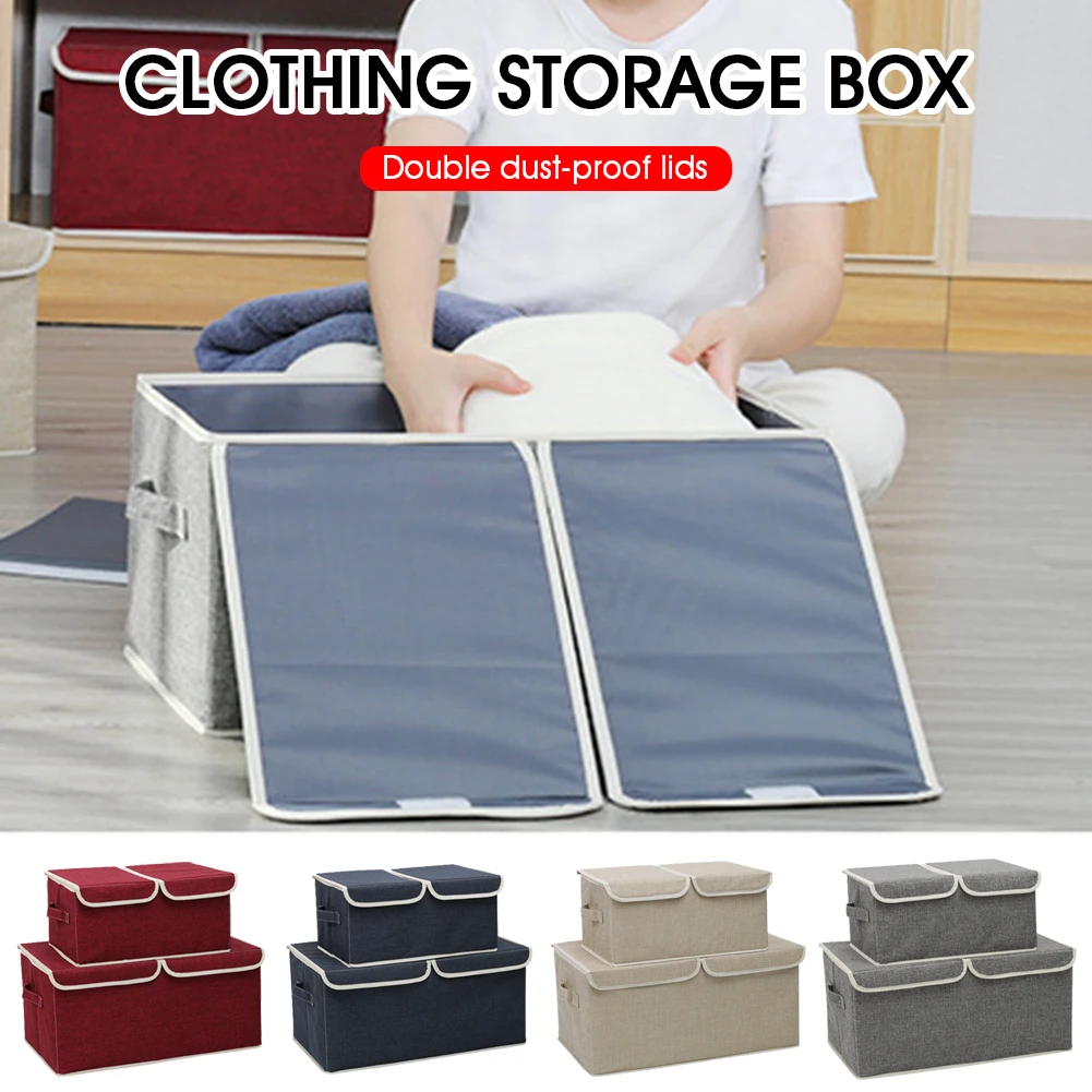 Linen Clothes Storage Bag Collapsible Clothes Organizer Box with Handle Lid Detachable Divider for Clothes Shoes Blanket Toy
Linen Clothes Storage Bag Collapsible Clothes Organizer Box with Handle Lid Detachable Divider for Clothes Shoes Blanket Toy