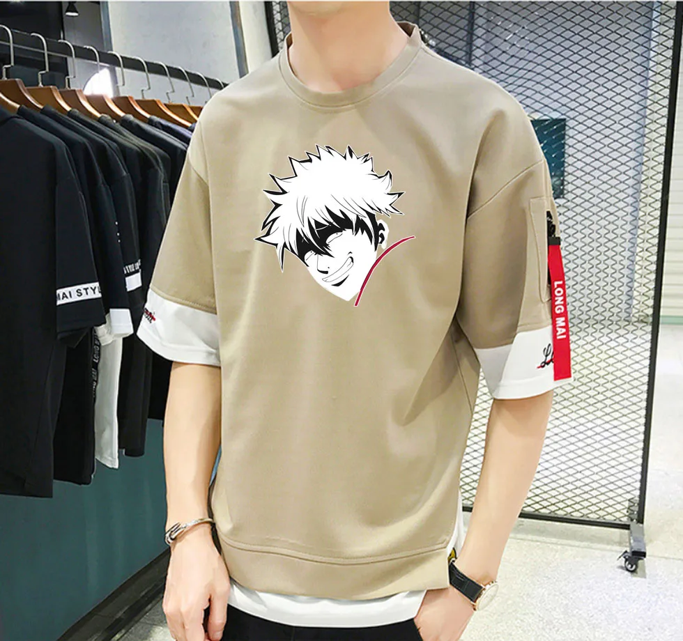 Anime Gintama T-shirt Unisex Manga Streetwear T-shirt Casual Short Sleeve Teenagers Cartoon t Shirt
Anime Gintama T-shirt Unisex Manga Streetwear T-shirt Casual Short Sleeve Teenagers Cartoon t Shirt