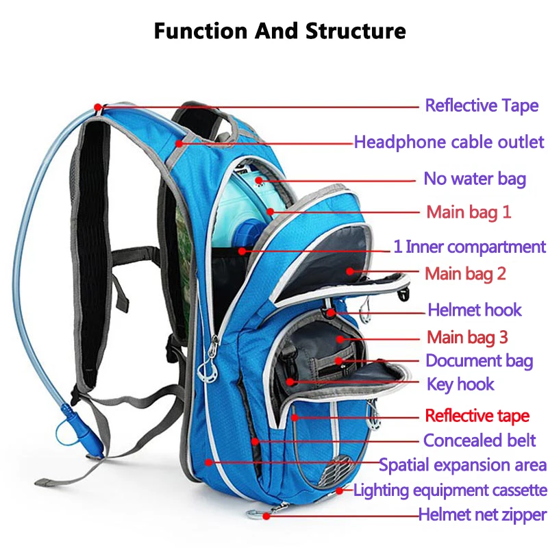 Cycling Backpack Outdoor Waterproof Bike Backpack Men And Women Hiking Light Riding Backpack Ultra Light Waterproof backpack
Cycling Backpack Outdoor Waterproof Bike Backpack Men And Women Hiking Light Riding Backpack Ultra Light Waterproof backpack