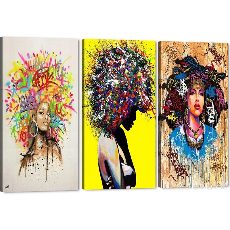 African American Girl Abstract Canvas By Ho Me Lili Wall Art Black Queen Print Modern Artwork For Home Wall Living Room Decor
African American Girl Abstract Canvas By Ho Me Lili Wall Art Black Queen Print Modern Artwork For Home Wall Living Room Decor