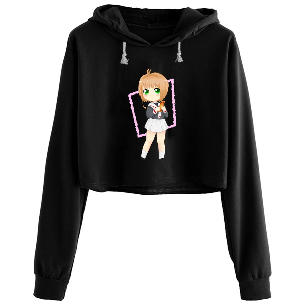 Card Captor Sakura Crop Hoodies Women Grunge Harajuku Anime Emo Pullover For Girls 
Card Captor Sakura Crop Hoodies Women Grunge Harajuku Anime Emo Pullover For Girls