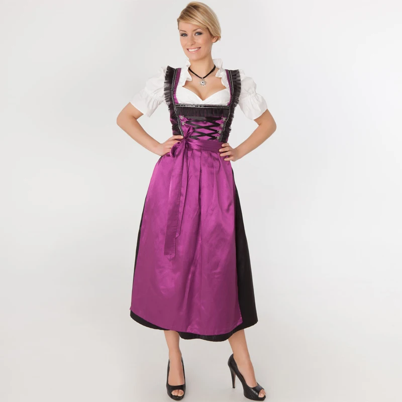 Women's Oktoberfest Dirndl Long Dress Germany Bavarian Beer Wench Dress Traditional Beer Carnival Beer Maid Girl Fancy Dress
Women's Oktoberfest Dirndl Long Dress Germany Bavarian Beer Wench Dress Traditional Beer Carnival Beer Maid Girl Fancy Dress