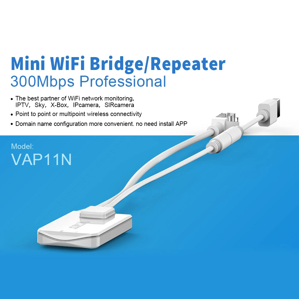 

VONETS VAP11N-300 MINI300 300mbps wireless wifi repeater wifi bridge network router for ip camera TVBOX