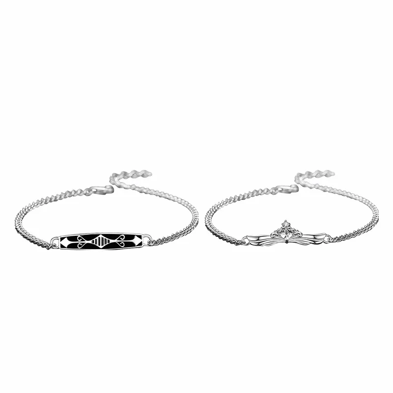 The princess and knight bracelet s925 pure silver men's and women's pair of Mr Rope gift ideas
The princess and knight bracelet s925 pure silver men's and women's pair of Mr Rope gift ideas