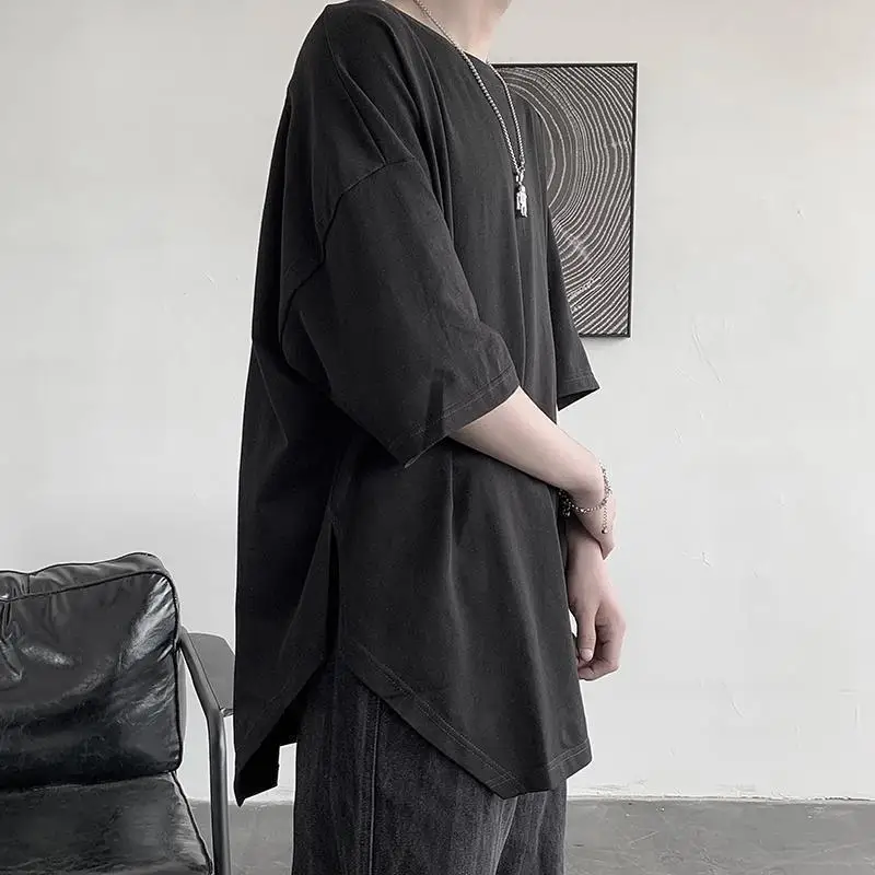 Oversize T-shirt Male Japan Style Pure Color Short Sleeve O Neck Loose Summer Harajuku Casual Streetwear Hip Pop Man Tee Shirt
Oversize T-shirt Male Japan Style Pure Color Short Sleeve O Neck Loose Summer Harajuku Casual Streetwear Hip Pop Man Tee Shirt
