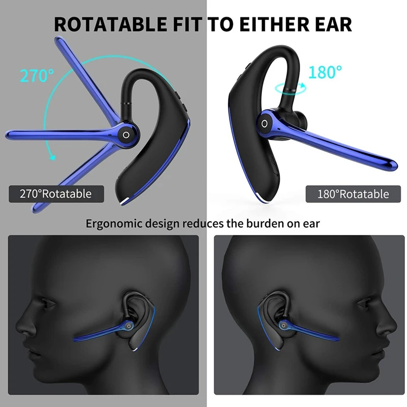 Wireless Single-Sided Hanging Ear Bluetooth Headset Dual Microphone Noise-Cancelling Headset Universal for Smartphones
Wireless Single-Sided Hanging Ear Bluetooth Headset Dual Microphone Noise-Cancelling Headset Universal for Smartphones