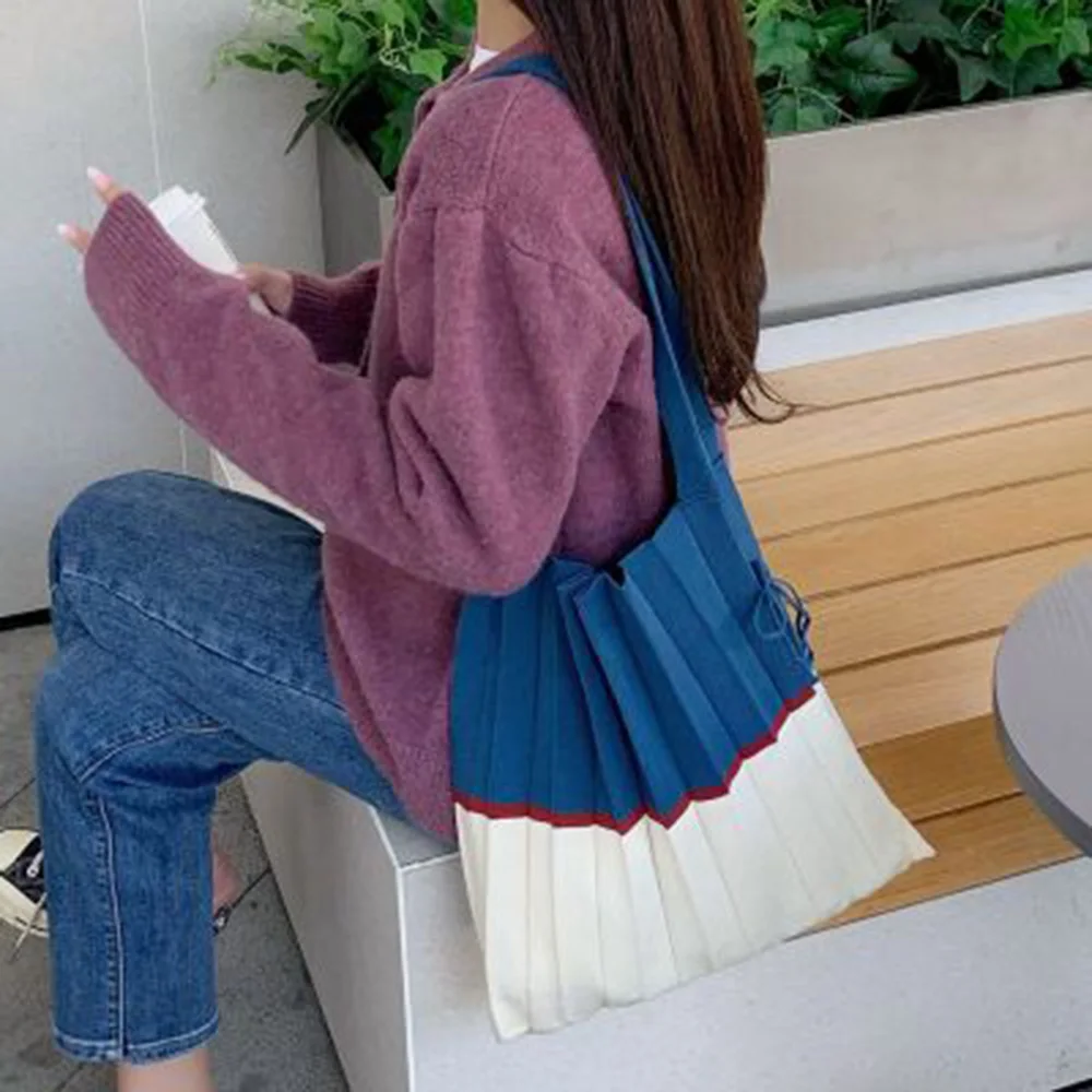 Korean Style Large Bag For Women Knit Folds Hand Bag Design Shoulder Top Handle Shopping Canvas Bag 2021 New Arrival
Korean Style Large Bag For Women Knit Folds Hand Bag Design Shoulder Top Handle Shopping Canvas Bag 2021 New Arrival