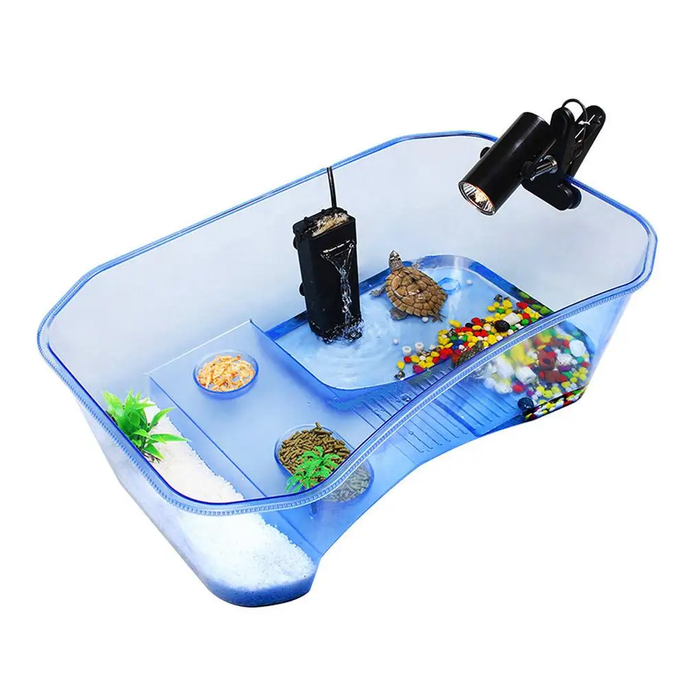 Reptile Vivarium Box Turtle Tortoise Habitat with Basking Ramp Aquarium Tools Aquarium Tank Breeding Food Accessories Drop Ship
Reptile Vivarium Box Turtle Tortoise Habitat with Basking Ramp Aquarium Tools Aquarium Tank Breeding Food Accessories Drop Ship