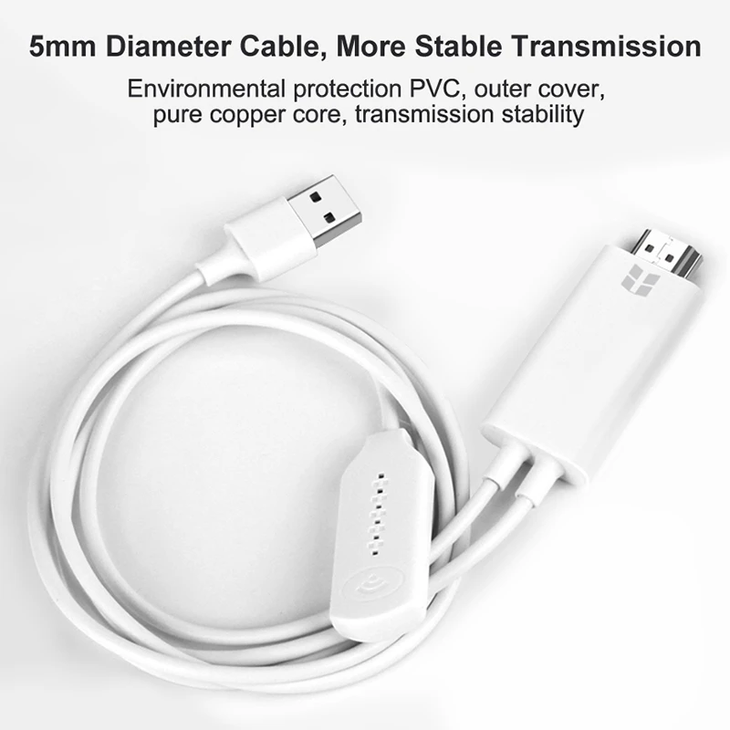 Wireless WiFi Cable HDMI Converter 1080P HDTV Adapter HDMI Cable for Android Windows MacOS IOS
Wireless WiFi Cable HDMI Converter 1080P HDTV Adapter HDMI Cable for Android Windows MacOS IOS