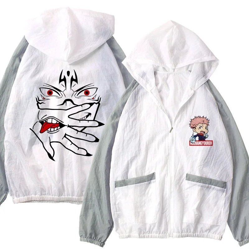 Anime Jujutsu Kaisen Gojo Satoru Itadori Yuji Sunshade Thin Printed Unisex Sun Protection Jacket
Anime Jujutsu Kaisen Gojo Satoru Itadori Yuji Sunshade Thin Printed Unisex Sun Protection Jacket