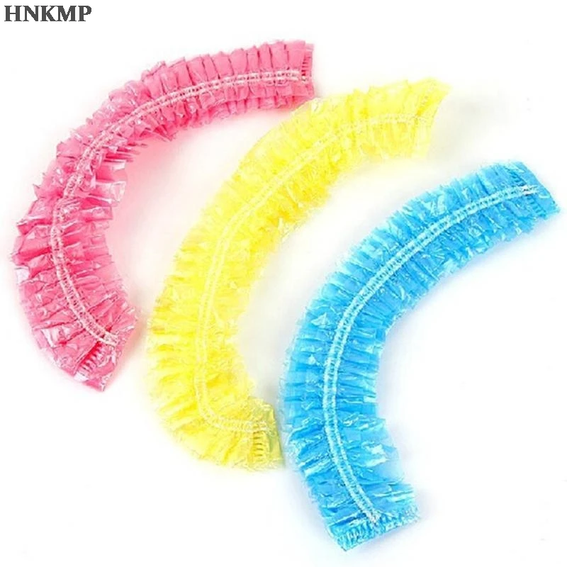 3Pcs/lot Women Ladies' Waterproof Bathing Cap Elastic Band Plastic Cap Hats Travel Temporary Shower Caps
3Pcs/lot Women Ladies' Waterproof Bathing Cap Elastic Band Plastic Cap Hats Travel Temporary Shower Caps