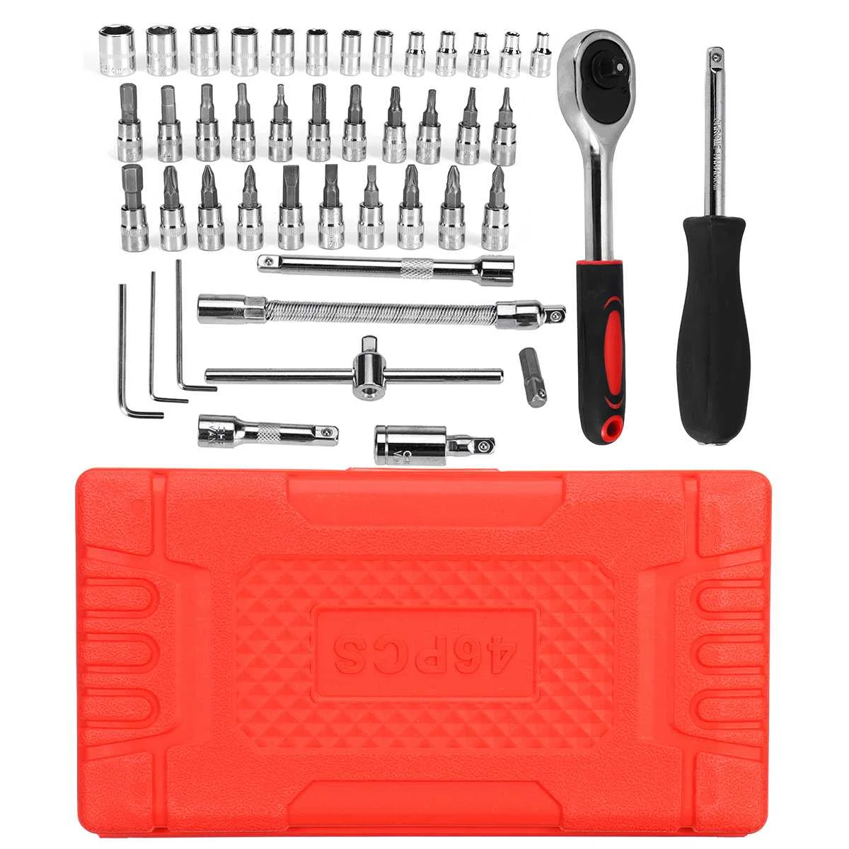 46PCS/set Wrench Repair Tool Set Wrench Spanner Hand Tool Set Home Car Repair Tools Instruments Kits for Car Bicycle Repair
46PCS/set Wrench Repair Tool Set Wrench Spanner Hand Tool Set Home Car Repair Tools Instruments Kits for Car Bicycle Repair