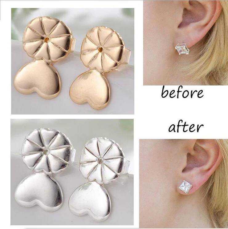 Love Heart Stud Back Earring Lifters Adjustable Earring Lifts Ear Lobe Ster AM2082
Love Heart Stud Back Earring Lifters Adjustable Earring Lifts Ear Lobe Ster AM2082