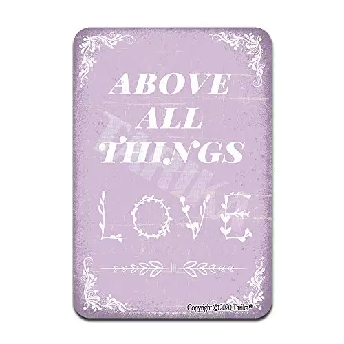 Above All Things Love Iron Poster Painting Tin Sign Vintage Wall Decor for Cafe Bar Pub Home Beer Decoration Crafts
Above All Things Love Iron Poster Painting Tin Sign Vintage Wall Decor for Cafe Bar Pub Home Beer Decoration Crafts