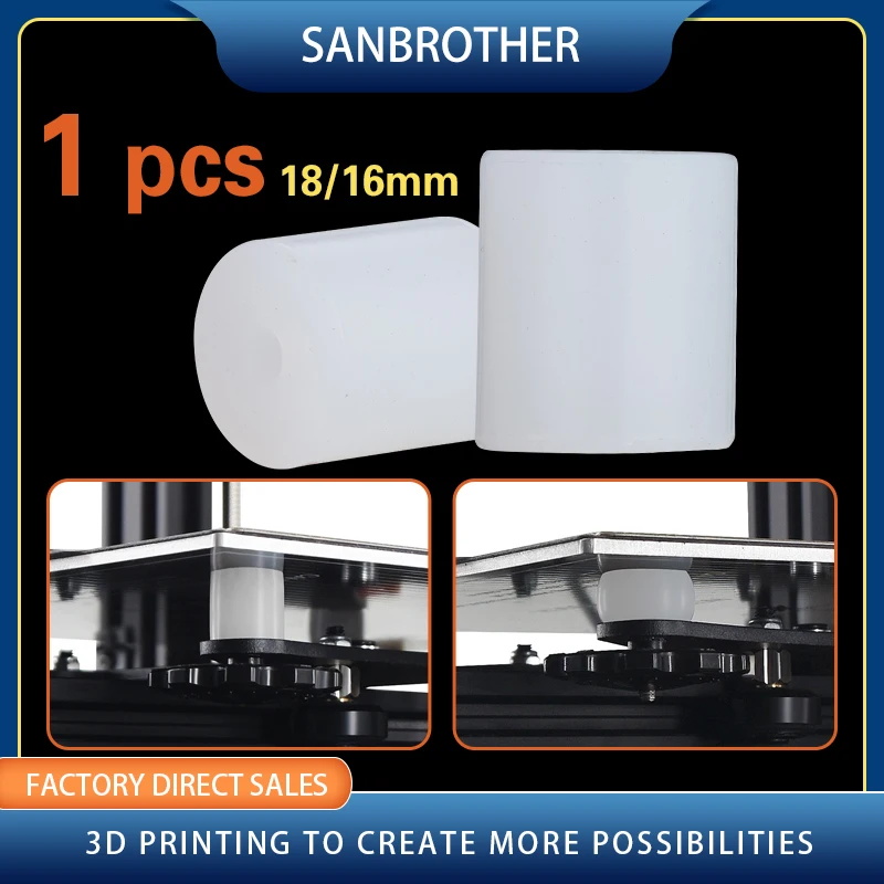 1pcs high Temperature Silicone Solid Spacer Hot Bed Leveling Column For CR-10/CR10S Ender-3 Prusa i3 3D Printer
1pcs high Temperature Silicone Solid Spacer Hot Bed Leveling Column For CR-10/CR10S Ender-3 Prusa i3 3D Printer
