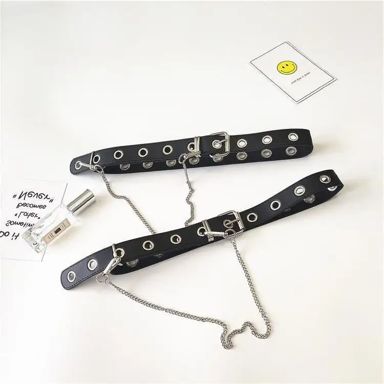 Новый Модный женский черный панк готический ремень из искусственной кожи с металлической цепочкой, поясной ремень, Длинные ремни, ремень для уличного танца
Новый Модный женский черный панк готический ремень из искусственной кожи с металлической цепочкой, поясной ремень, Длинные ремни, ремень для уличного танца