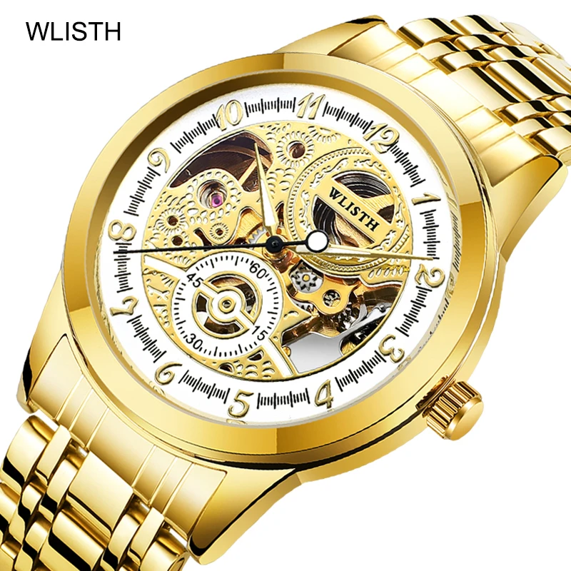 New automatic mechanical watch gold men's watch 
New automatic mechanical watch gold men's watch