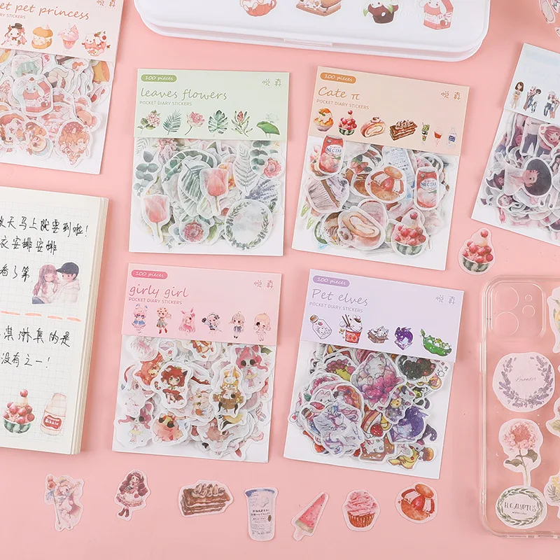 100 Pcs/pack Flowers Cute Stickers for Decoration DIY Diary Album Planner Stickers Stationery Sticker School Supplies
100 Pcs/pack Flowers Cute Stickers for Decoration DIY Diary Album Planner Stickers Stationery Sticker School Supplies