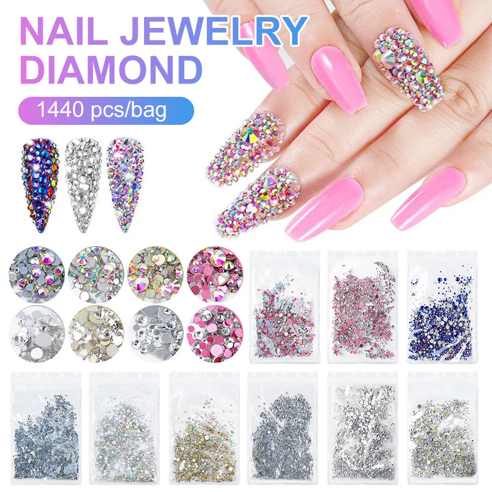 Bulk Hot Sale Nail Art Glass Crystal AB Rhinestones Flat Back Nail Decorations Round Nail Stones DIY Salon Manicure Decor
Bulk Hot Sale Nail Art Glass Crystal AB Rhinestones Flat Back Nail Decorations Round Nail Stones DIY Salon Manicure Decor