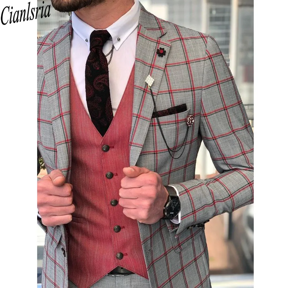 Осень 2021, мужские костюмы, британский Свадебный костюм из 3 предметов, мужской деловой клетчатый костюм, мужское роскошное приталенное плат...
Осень 2021, мужские костюмы, британский Свадебный костюм из 3 предметов, мужской деловой клетчатый костюм, мужское роскошное приталенное плат...