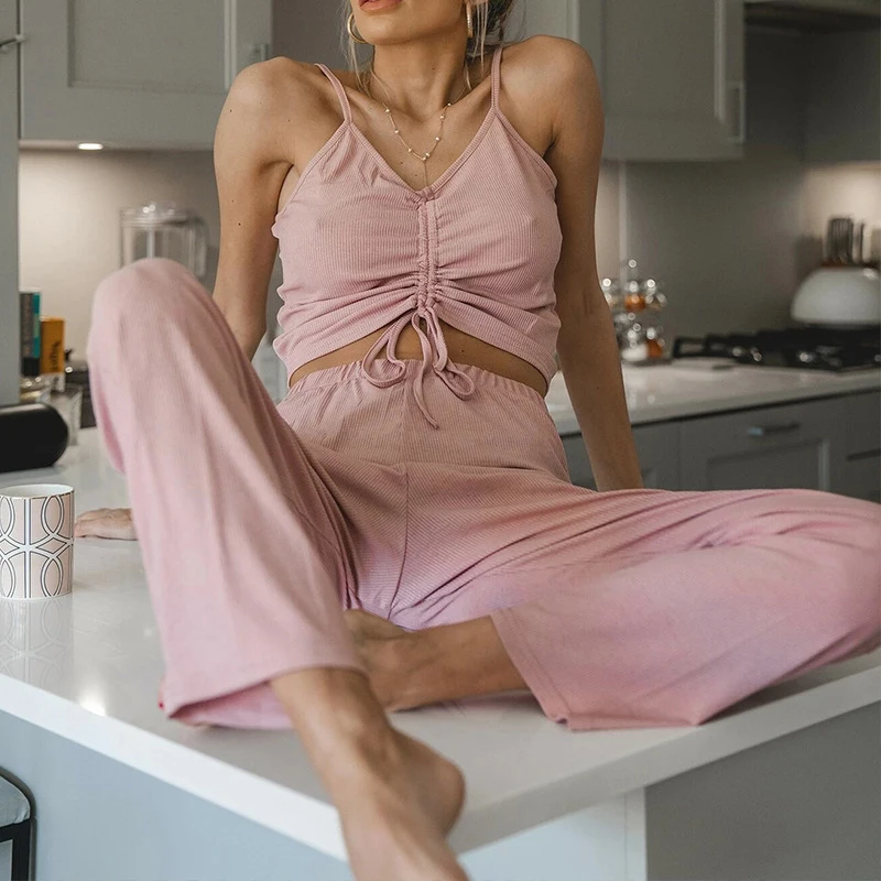 2021 New Fashion Women'S Clothing Fashion Simple Home Service Two-Piece Loose And Comfortable Pure Color Casual Set Summer Set
2021 New Fashion Women'S Clothing Fashion Simple Home Service Two-Piece Loose And Comfortable Pure Color Casual Set Summer Set