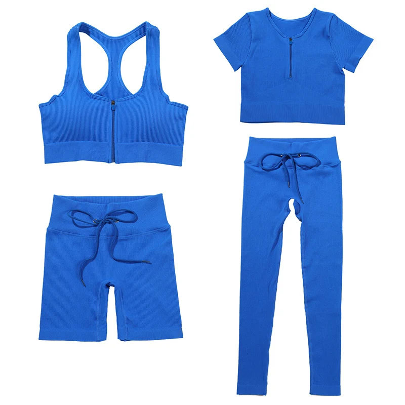 WOHUADI Autumn Women's Shorts Suit Sport Outfit For Woman Sportswear Gym Workout Clothes Tights Zipper T-Shirt Bra Leggings Set
WOHUADI Autumn Women's Shorts Suit Sport Outfit For Woman Sportswear Gym Workout Clothes Tights Zipper T-Shirt Bra Leggings Set