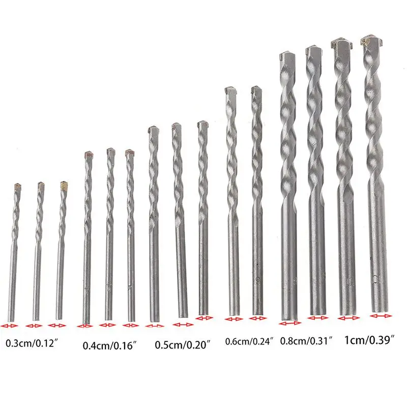L21C 15pcs Stone Masonry Drills Bit Set Stone Brick Concrete Milling Power Construct
L21C 15pcs Stone Masonry Drills Bit Set Stone Brick Concrete Milling Power Construct