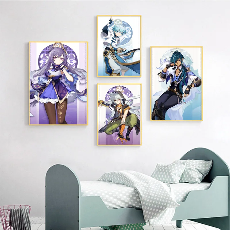 Game Genshin Impact Canvas Poster Office Home Decor Klee Keqing Venti Wall Picture Painting Bedroom Poster
Game Genshin Impact Canvas Poster Office Home Decor Klee Keqing Venti Wall Picture Painting Bedroom Poster