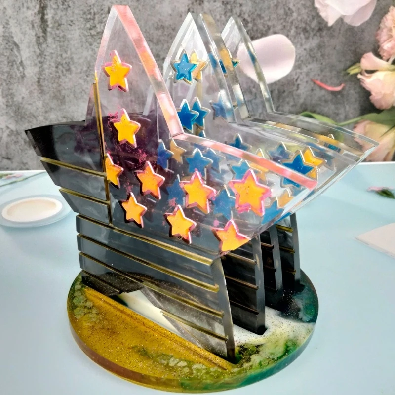 Star Coaster Resin Mold 4 Pieces Coaster Mold with 1 Piece Coaster Holder Storage Mold Epoxy Resin Casting Home Decor
Star Coaster Resin Mold 4 Pieces Coaster Mold with 1 Piece Coaster Holder Storage Mold Epoxy Resin Casting Home Decor