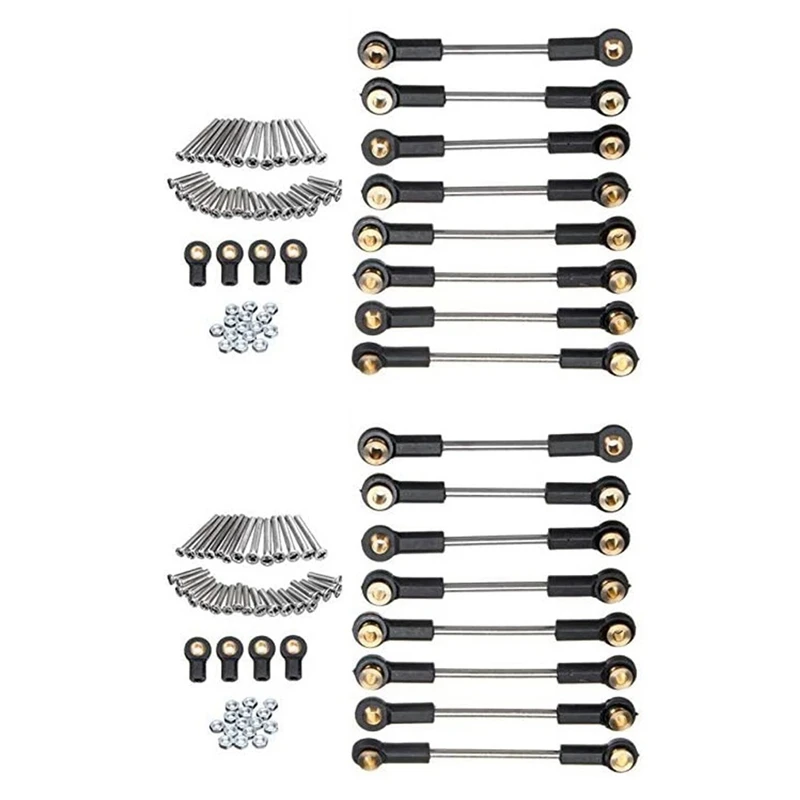2X Upgrade Replacement Part Metal Suspension Toe Link Tie Rod Set for WPL 1/16 C14 C24 RC Car Parts
2X Upgrade Replacement Part Metal Suspension Toe Link Tie Rod Set for WPL 1/16 C14 C24 RC Car Parts