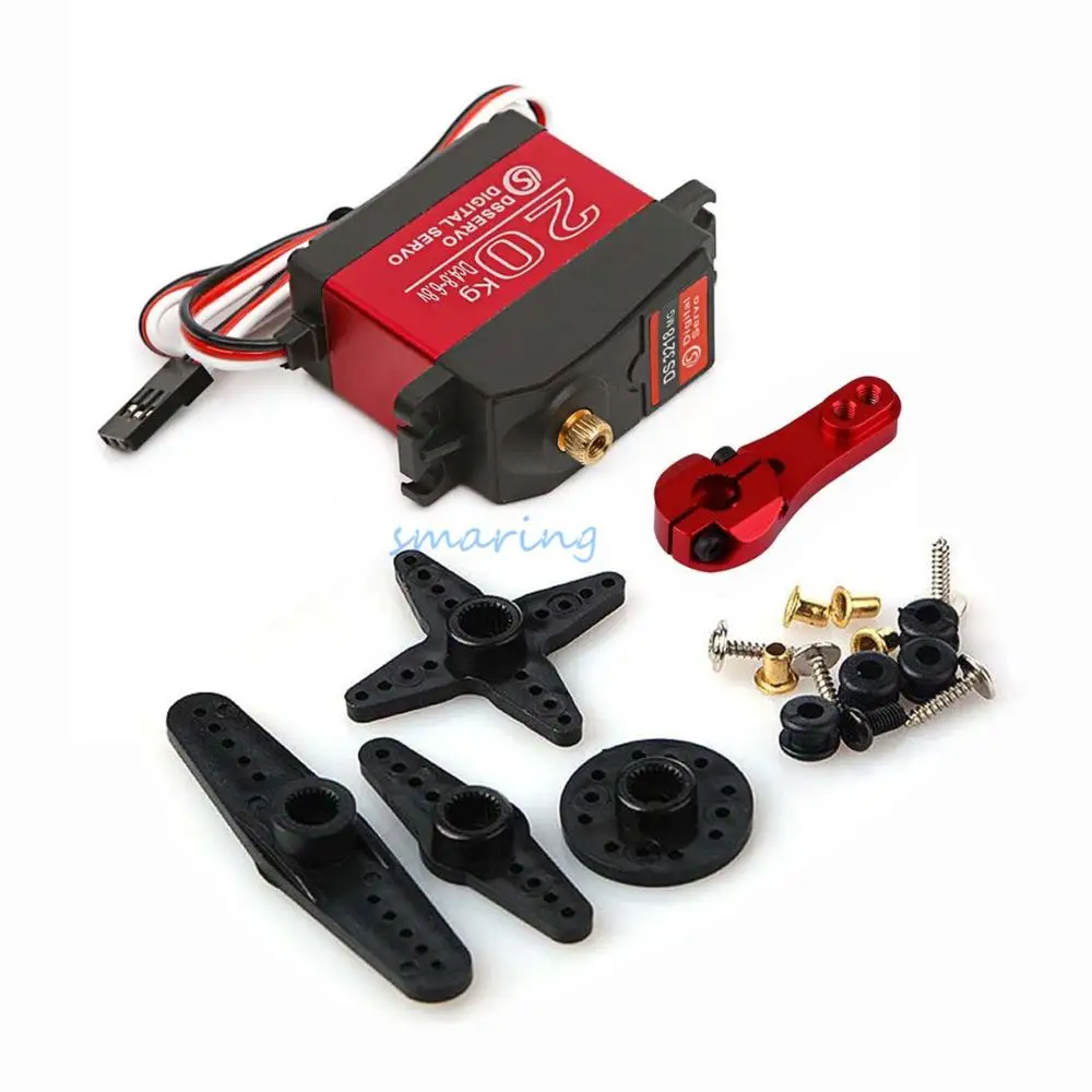 DS3218 Waterproof Update RC Servo 20KG 180/270 Degrees Full Mental Gear Digital Robot Servo For Cars RC Toys
DS3218 Waterproof Update RC Servo 20KG 180/270 Degrees Full Mental Gear Digital Robot Servo For Cars RC Toys