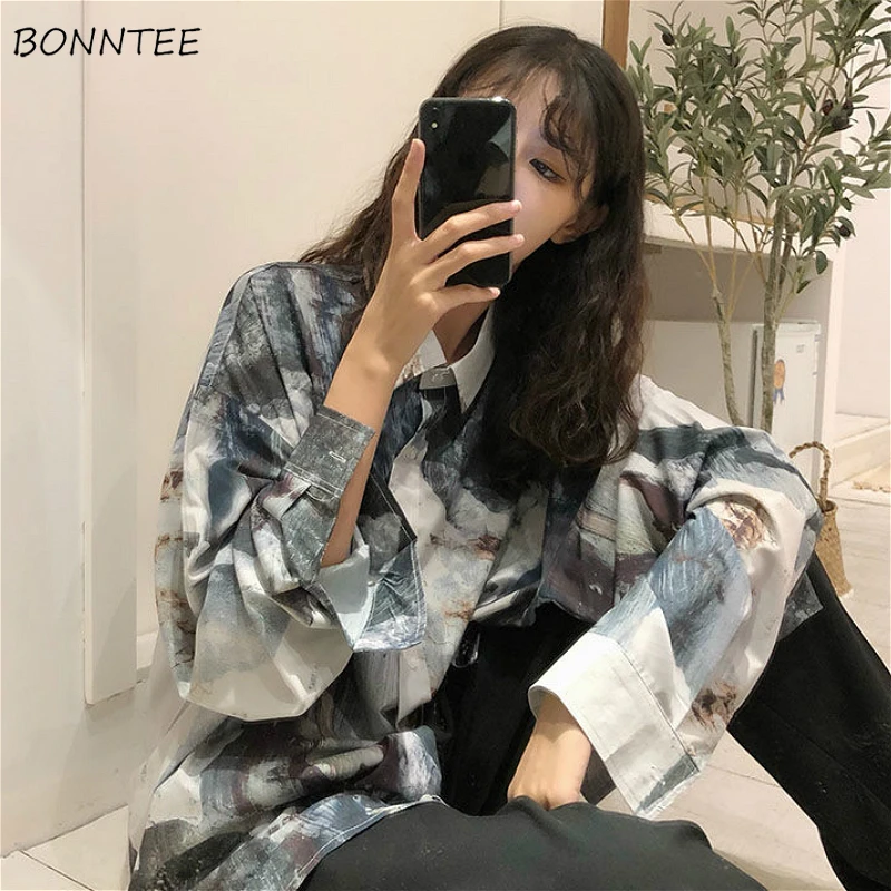 Blouses Women Ulzzang Oversized Design Harajuku Summer Spring Chic Long Sleeve Ladies Shirts Retro Printed Popular Womens Top
Blouses Women Ulzzang Oversized Design Harajuku Summer Spring Chic Long Sleeve Ladies Shirts Retro Printed Popular Womens Top