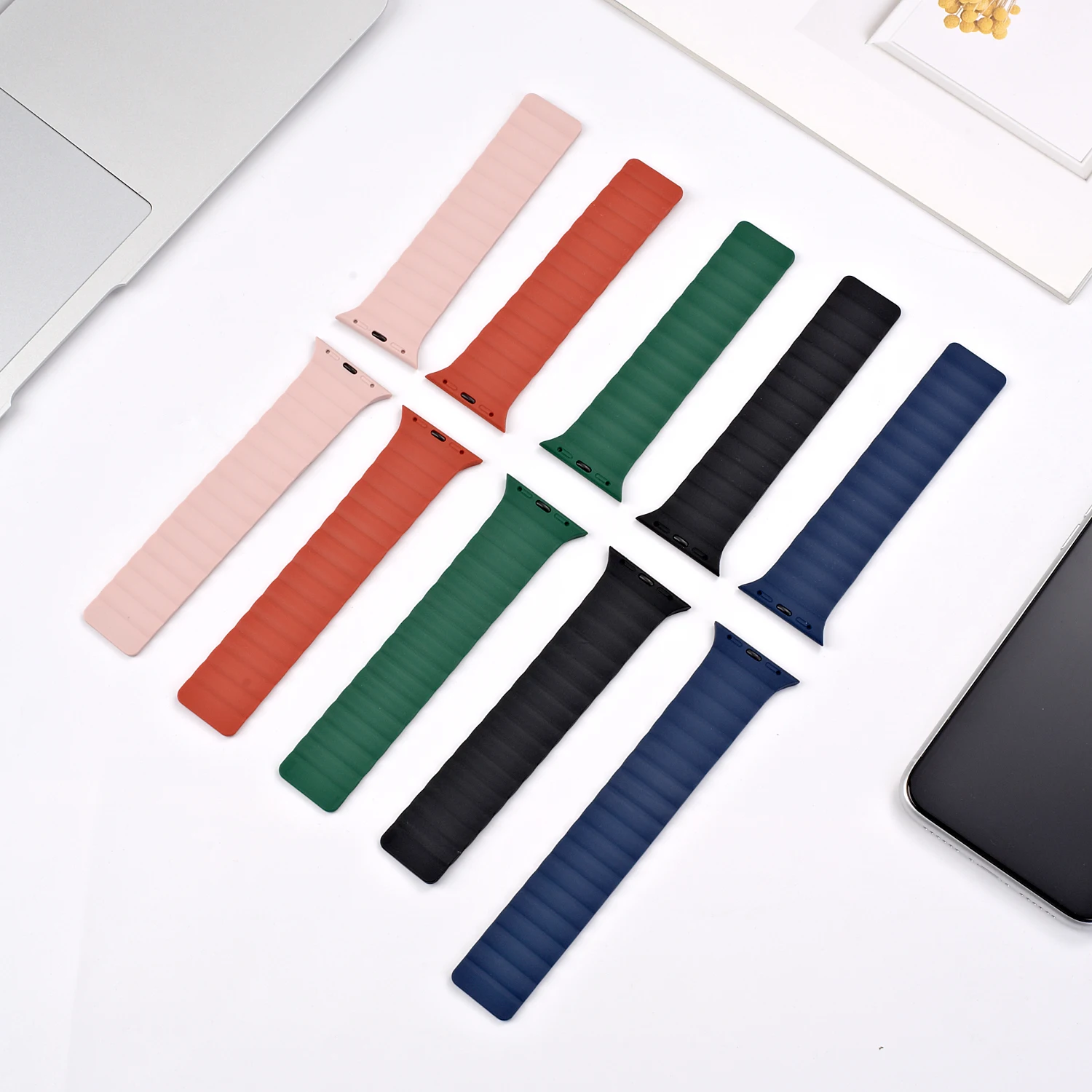 Magnetic Strap For Apple Watch Band Series 6 SE 5 4 3 2 1 38MM 40MM 42MM 44MM Elastic Belt Silicone Bracelet Apple Watch Band 
Magnetic Strap For Apple Watch Band Series 6 SE 5 4 3 2 1 38MM 40MM 42MM 44MM Elastic Belt Silicone Bracelet Apple Watch Band