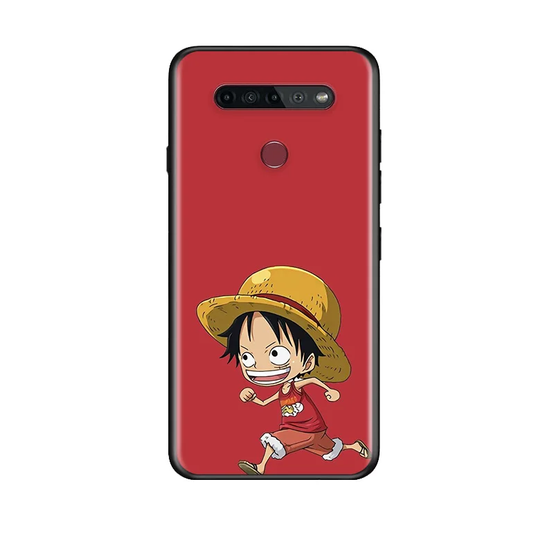 Аниме One Piece Luffy чехол для телефона LG K92 K22 K71 K61 K51S K41S K50S Q60 V60 V50S V50 V40 V30 G8 G8X G8S ThinQ Black