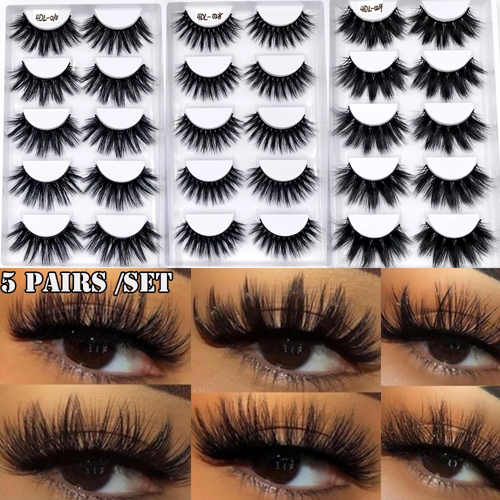 5 Pairs 4D Faux Mink Hair False Eyelashes Wispies Fluffy Cruelty-free Lash Natural Long Eye Makeup Tools Lash Extension
5 Pairs 4D Faux Mink Hair False Eyelashes Wispies Fluffy Cruelty-free Lash Natural Long Eye Makeup Tools Lash Extension