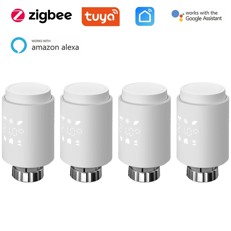 Привод радиатора ZigBee программируемый, термостатический клапан радиатора для Alexa Google Home
Привод радиатора ZigBee программируемый, термостатический клапан радиатора для Alexa Google Home