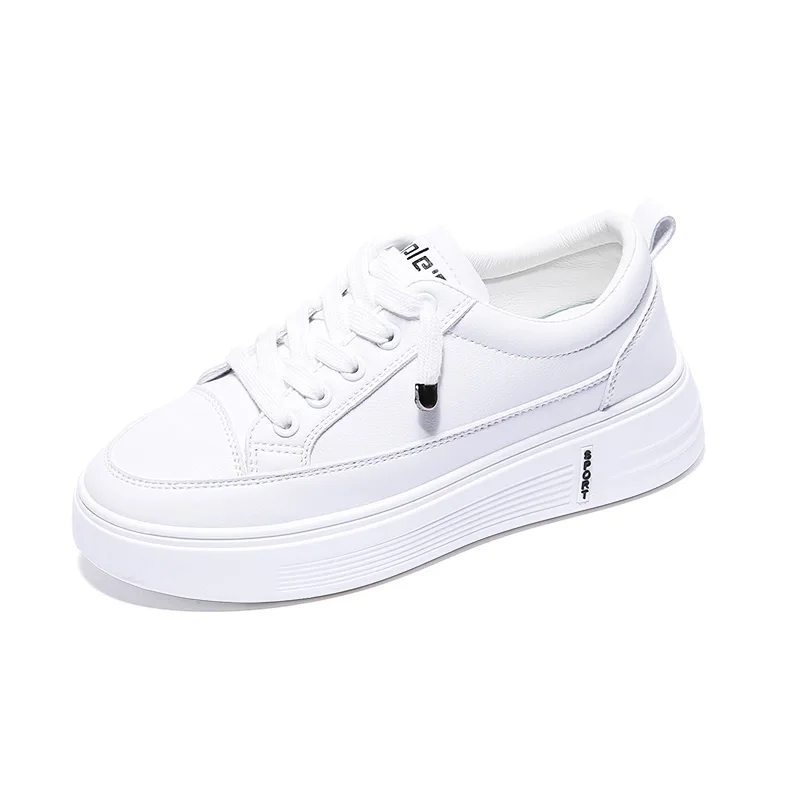 2021 Thick Sole PU Leather Women Chunky Sneakers Platform Women Casual Simple Design Comfort White Female Vulcanized Shoes
2021 Thick Sole PU Leather Women Chunky Sneakers Platform Women Casual Simple Design Comfort White Female Vulcanized Shoes