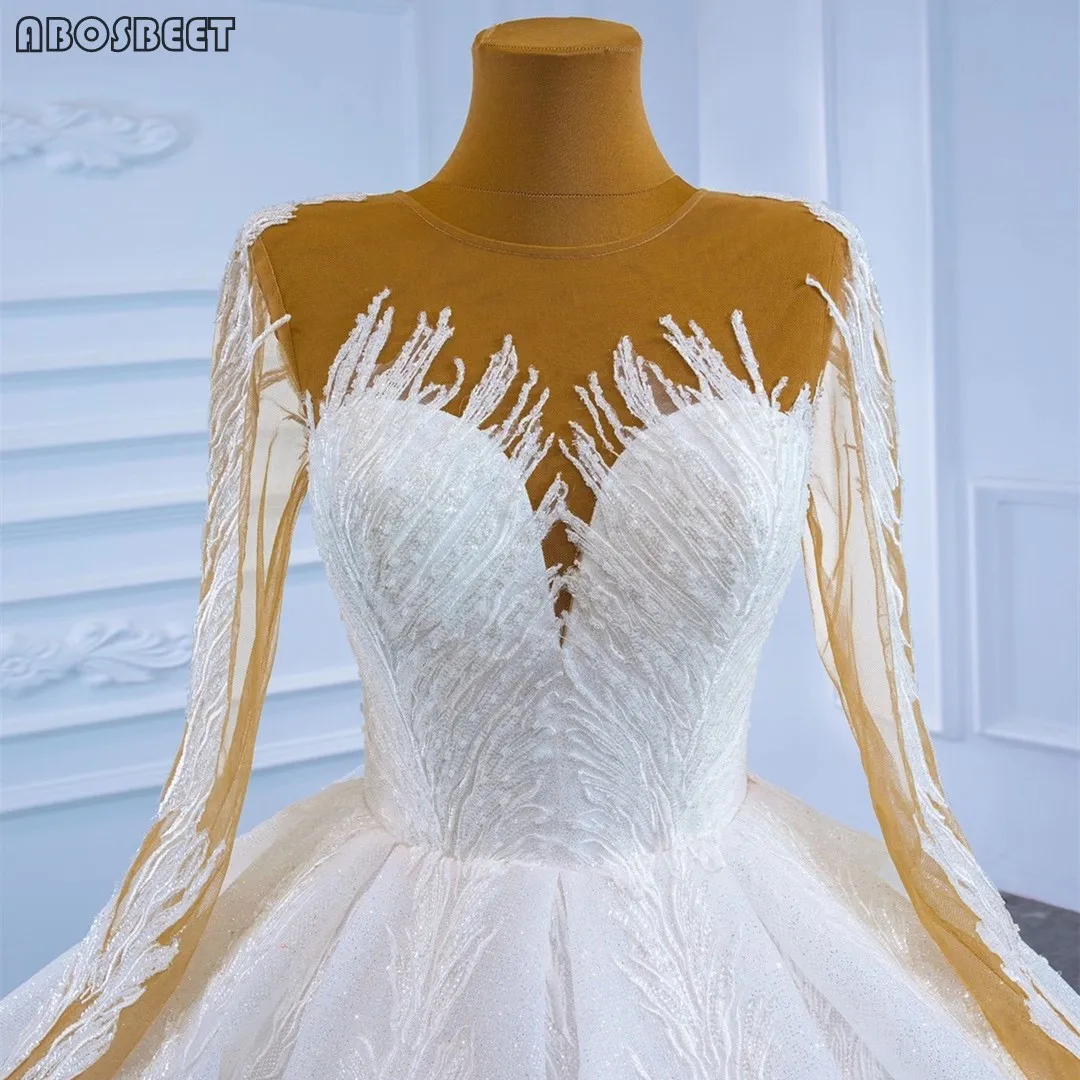 Wedding Dress Ball Gown Bridal 2021 Lace Wedding Gown Long Sleeve with Train O Neck Lace Up Back Luxury Beads Robe De Marie
Wedding Dress Ball Gown Bridal 2021 Lace Wedding Gown Long Sleeve with Train O Neck Lace Up Back Luxury Beads Robe De Marie